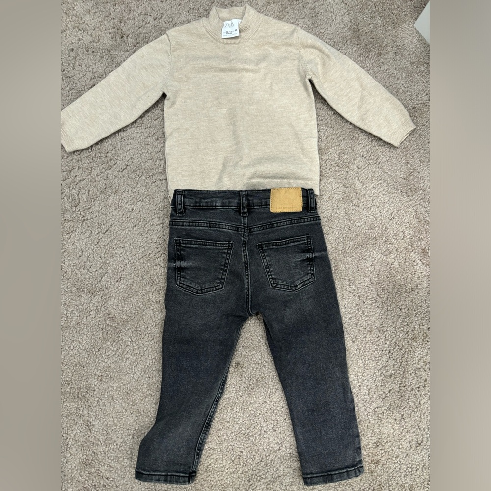 Zara sweater and jeans
